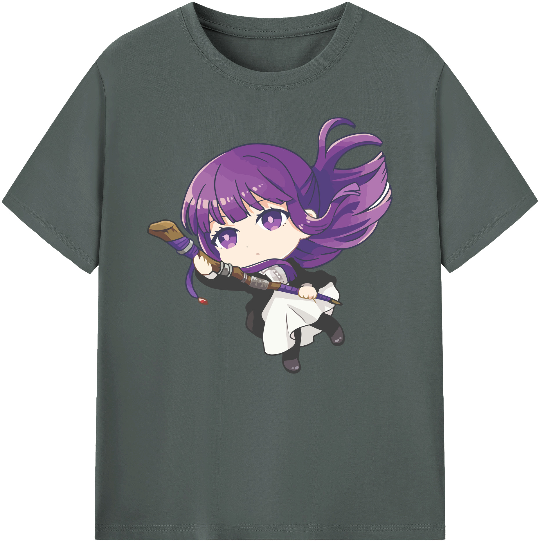 （画像用） 葬送のフリーレン Frieren 綿100％ メンズ半袖Tシャツ｜肌触りやわらか＆通気性